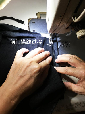 女式直筒褲制作過程詳解 從裁剪圖到成品